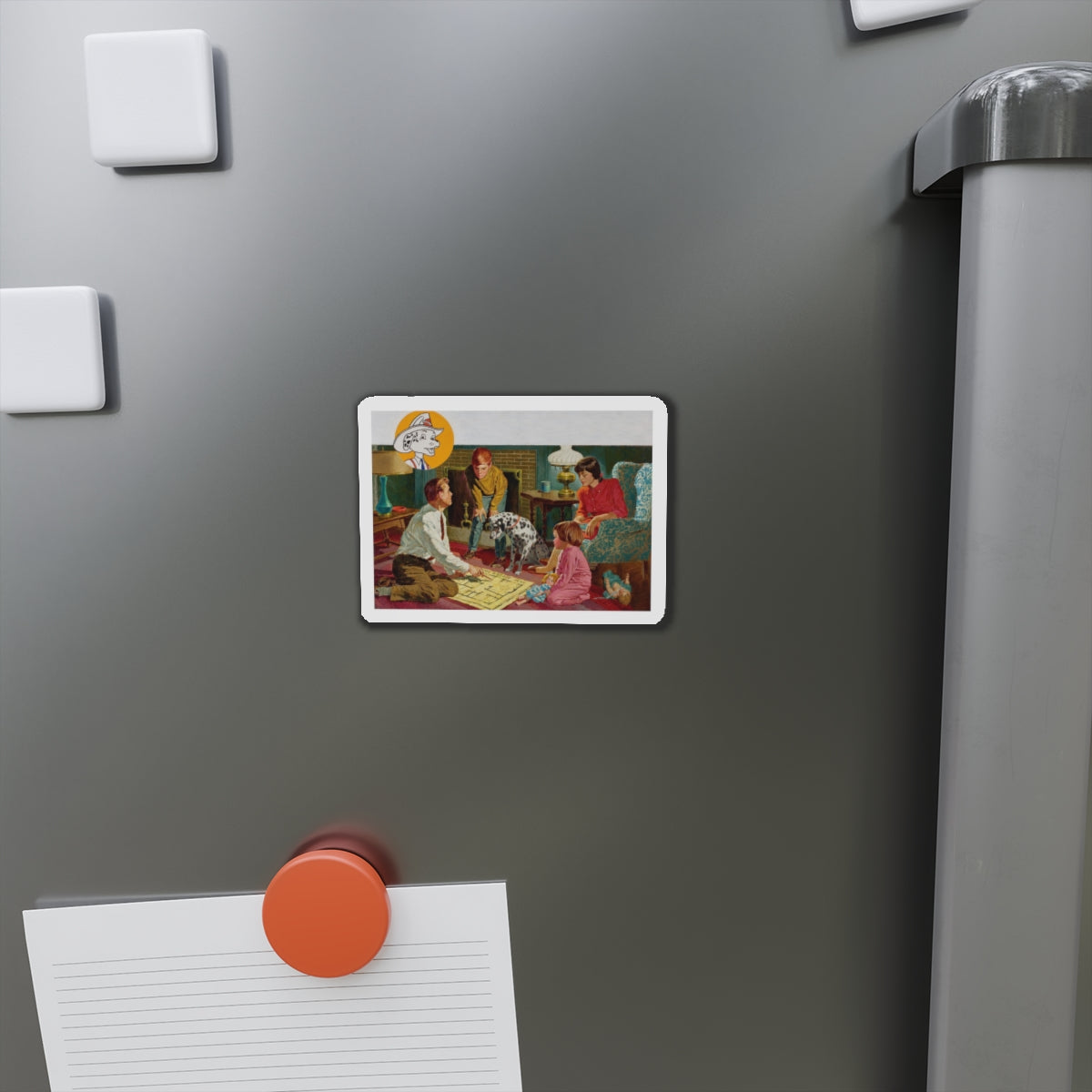 NFPA - Sparky, The Home Escape Plan (2) (Magazine Illustration) Refrigerator Magnet-The Sticker Space