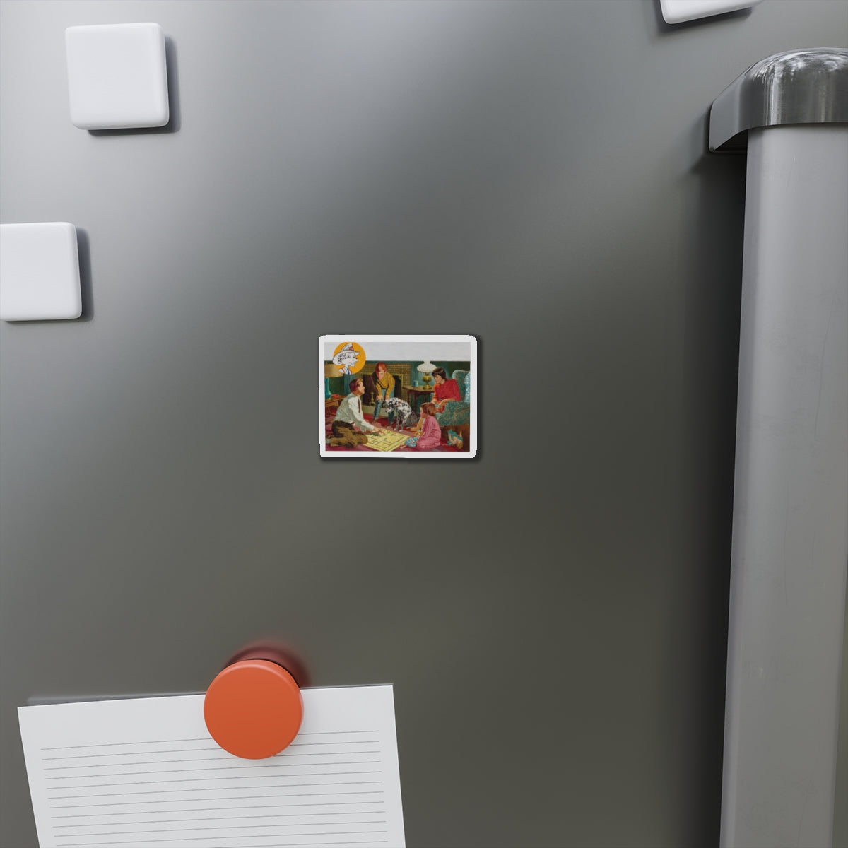 NFPA - Sparky, The Home Escape Plan (2) (Magazine Illustration) Refrigerator Magnet-The Sticker Space