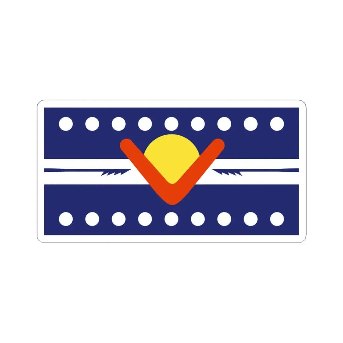 Ngarrindjeri Nation Flag (Australia) STICKER Vinyl Kiss-Cut Decal 3 Inch White - The Sticker Space