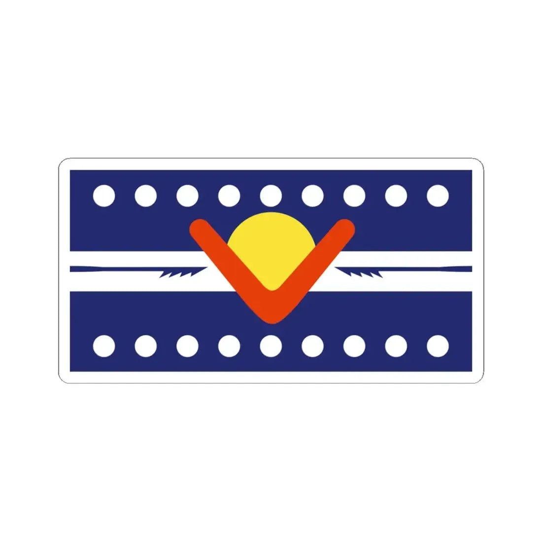 Ngarrindjeri Nation Flag (Australia) STICKER Vinyl Kiss-Cut Decal 4 Inch White - The Sticker Space
