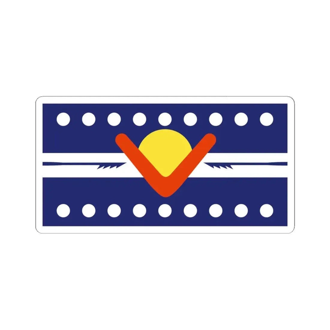 Ngarrindjeri Nation Flag (Australia) STICKER Vinyl Kiss-Cut Decal 6 Inch White - The Sticker Space