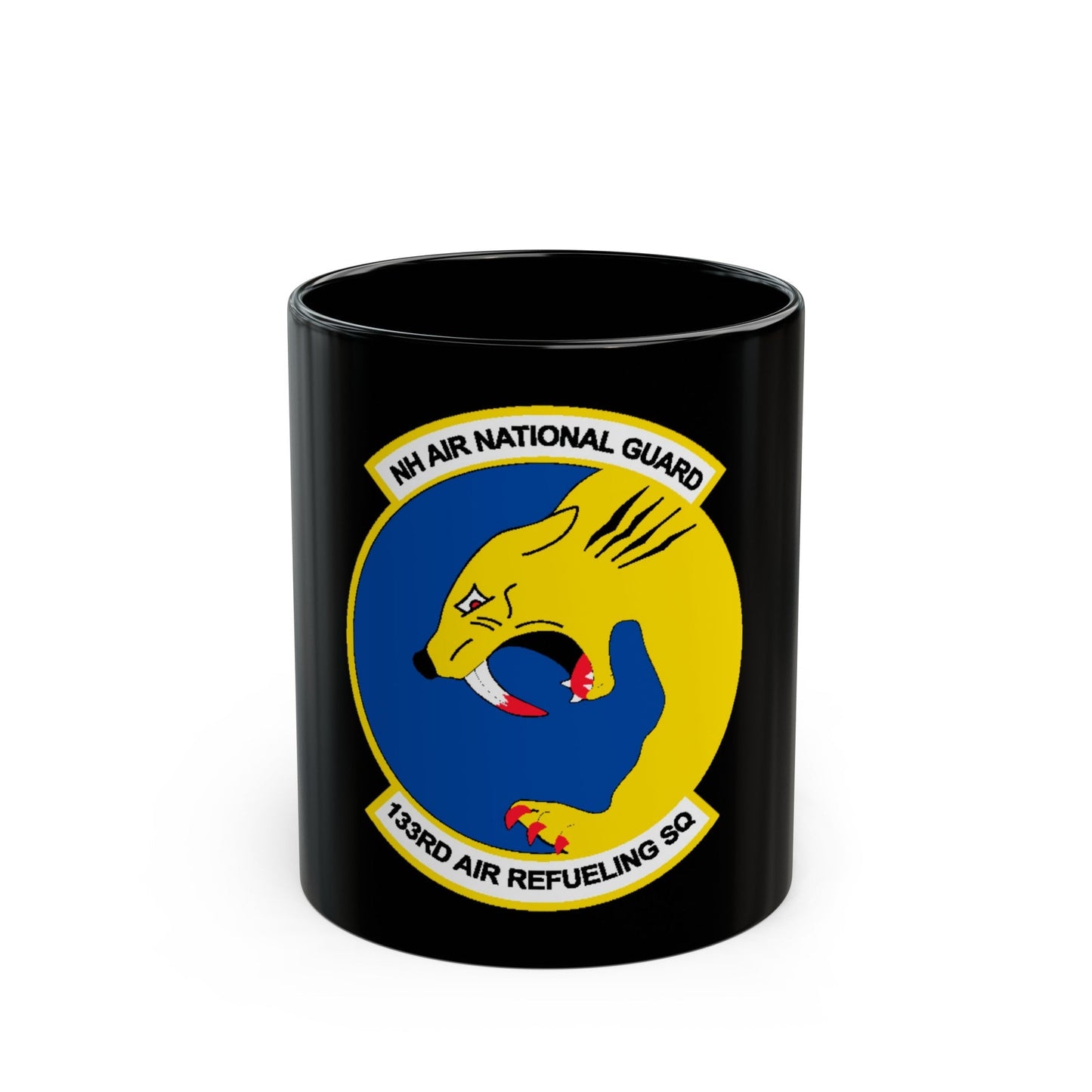 NH ANG 133rd ARS 2 (U.S. Air Force) Black Coffee Mug-11oz-The Sticker Space