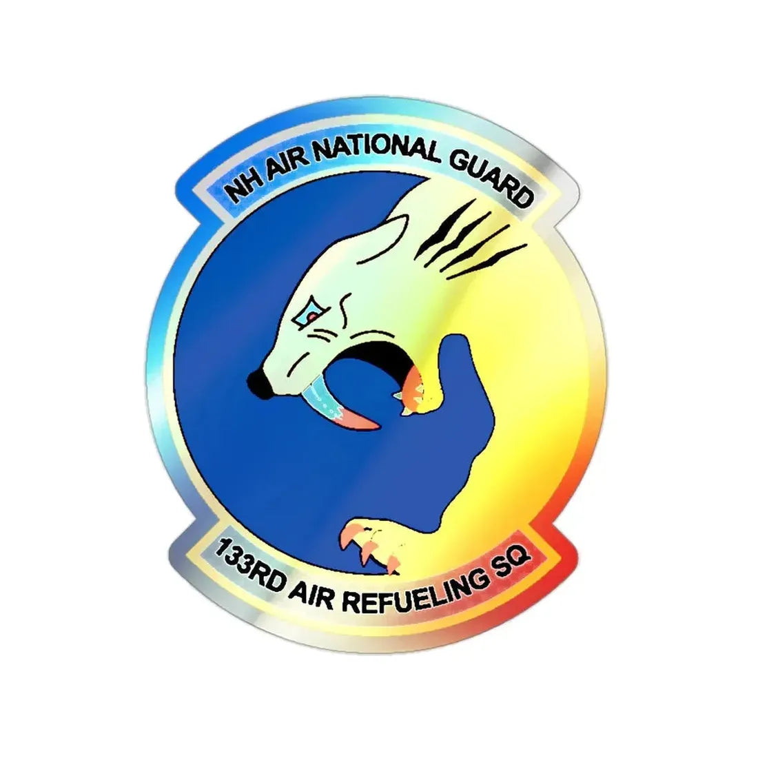NH ANG 133rd ARS 2 (U.S. Air Force) Holographic STICKER Die-Cut Vinyl Decal 2 Inch Holographic - The Sticker Space