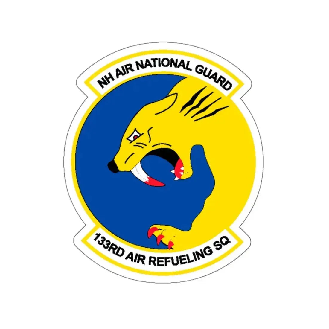 NH ANG 133rd ARS 2 (U.S. Air Force) STICKER Vinyl Kiss-Cut Decal 4 Inch White - The Sticker Space
