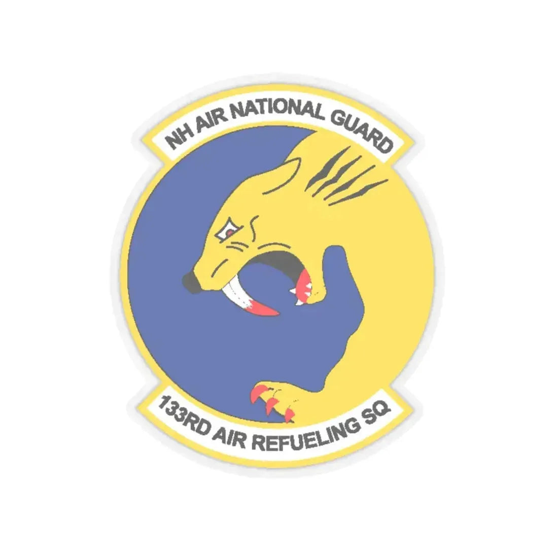 NH ANG 133rd ARS 2 (U.S. Air Force) STICKER Vinyl Kiss-Cut Decal 6 Inch Transparent - The Sticker Space