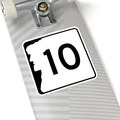 NH Route 10 (New Hampshire) (Road Sign) STICKER Vinyl Kiss-Cut Decal - The Sticker Space