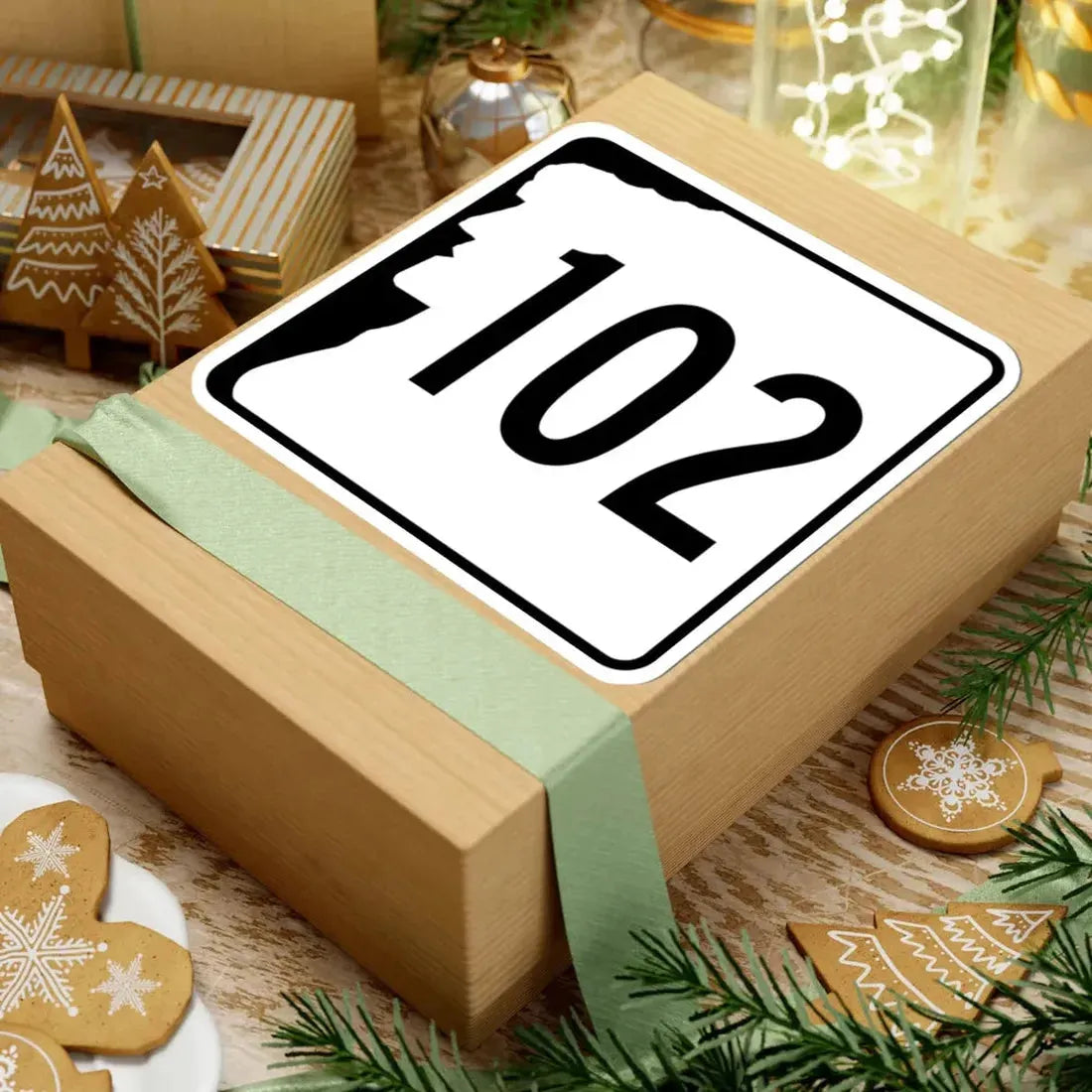 NH Route 102 (New Hampshire) (Road Sign) STICKER Vinyl Kiss-Cut Decal - The Sticker Space