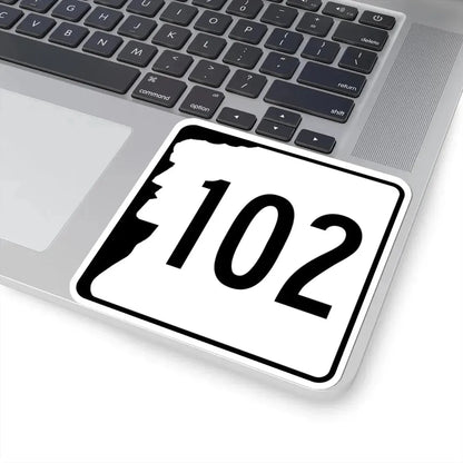 NH Route 102 (New Hampshire) (Road Sign) STICKER Vinyl Kiss-Cut Decal - The Sticker Space