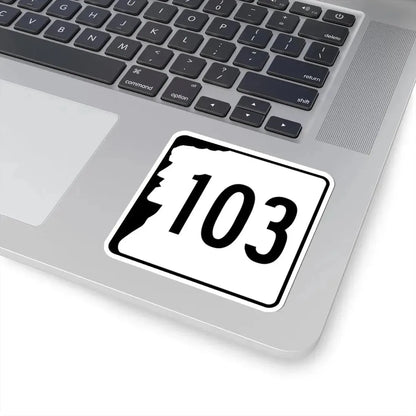 NH Route 103 (New Hampshire) (Road Sign) STICKER Vinyl Kiss-Cut Decal - The Sticker Space