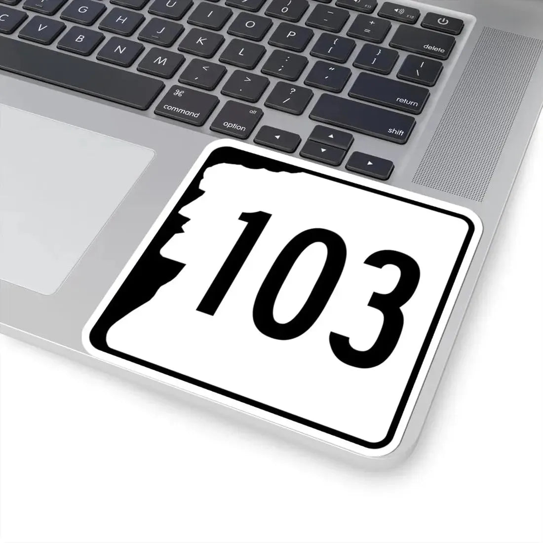 NH Route 103 (New Hampshire) (Road Sign) STICKER Vinyl Kiss-Cut Decal - The Sticker Space