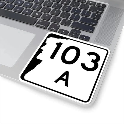 NH Route 103A (New Hampshire) (Road Sign) STICKER Vinyl Kiss-Cut Decal - The Sticker Space