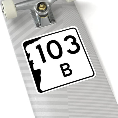 NH Route 103B (New Hampshire) (Road Sign) STICKER Vinyl Kiss-Cut Decal - The Sticker Space