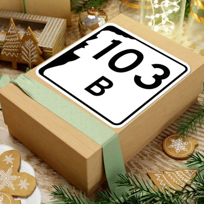 NH Route 103B (New Hampshire) (Road Sign) STICKER Vinyl Kiss-Cut Decal - The Sticker Space