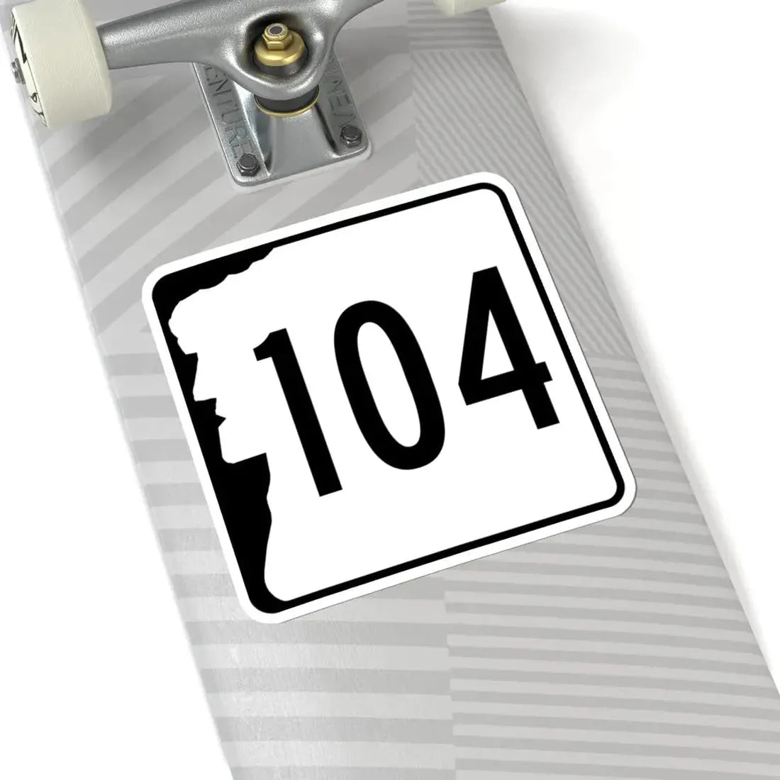 NH Route 104 (New Hampshire) (Road Sign) STICKER Vinyl Kiss-Cut Decal - The Sticker Space