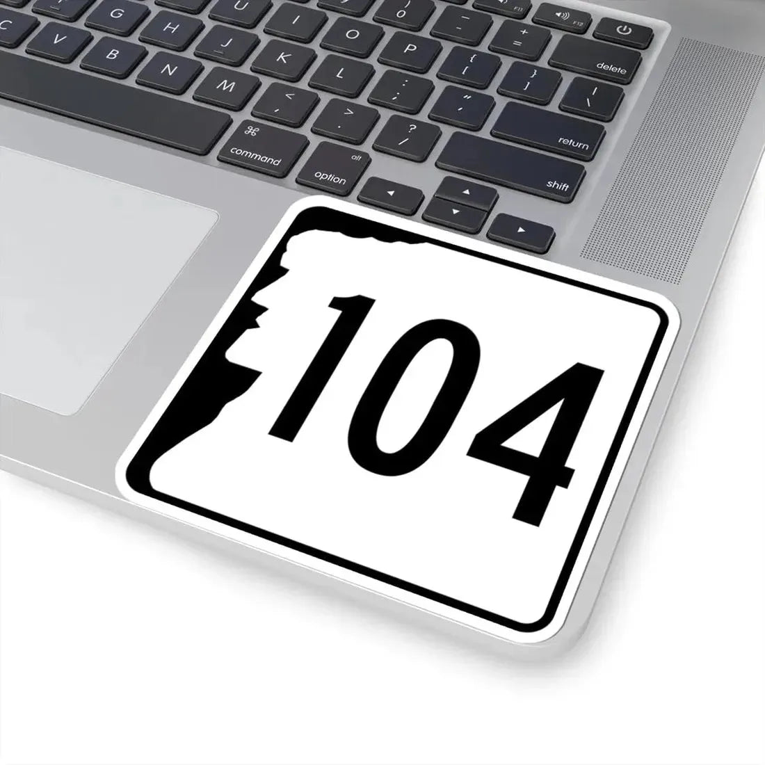 NH Route 104 (New Hampshire) (Road Sign) STICKER Vinyl Kiss-Cut Decal - The Sticker Space