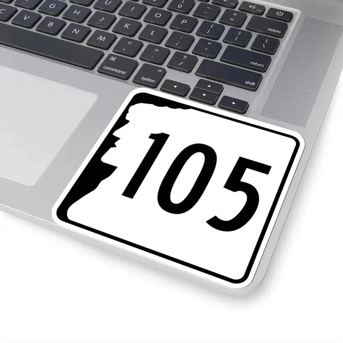 NH Route 105 (New Hampshire) (Road Sign) STICKER Vinyl Kiss-Cut Decal - The Sticker Space