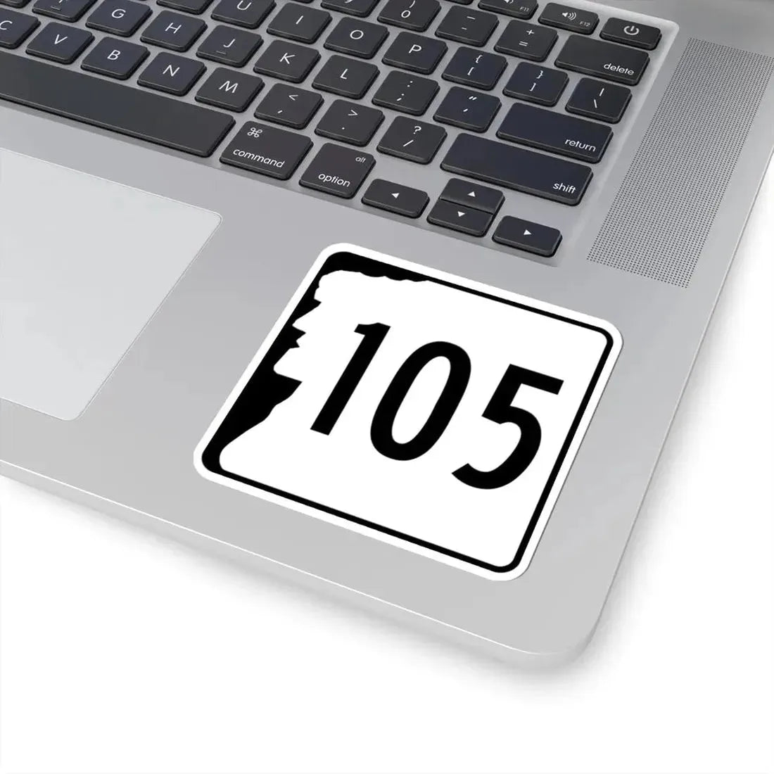 NH Route 105 (New Hampshire) (Road Sign) STICKER Vinyl Kiss-Cut Decal - The Sticker Space