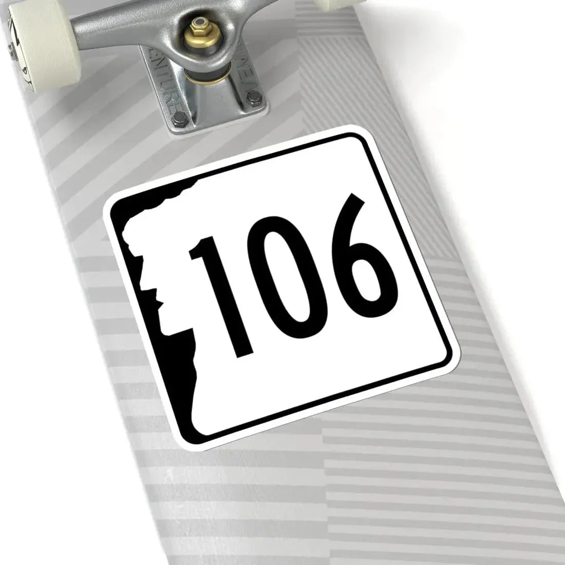 NH Route 106 (New Hampshire) (Road Sign) STICKER Vinyl Kiss-Cut Decal - The Sticker Space