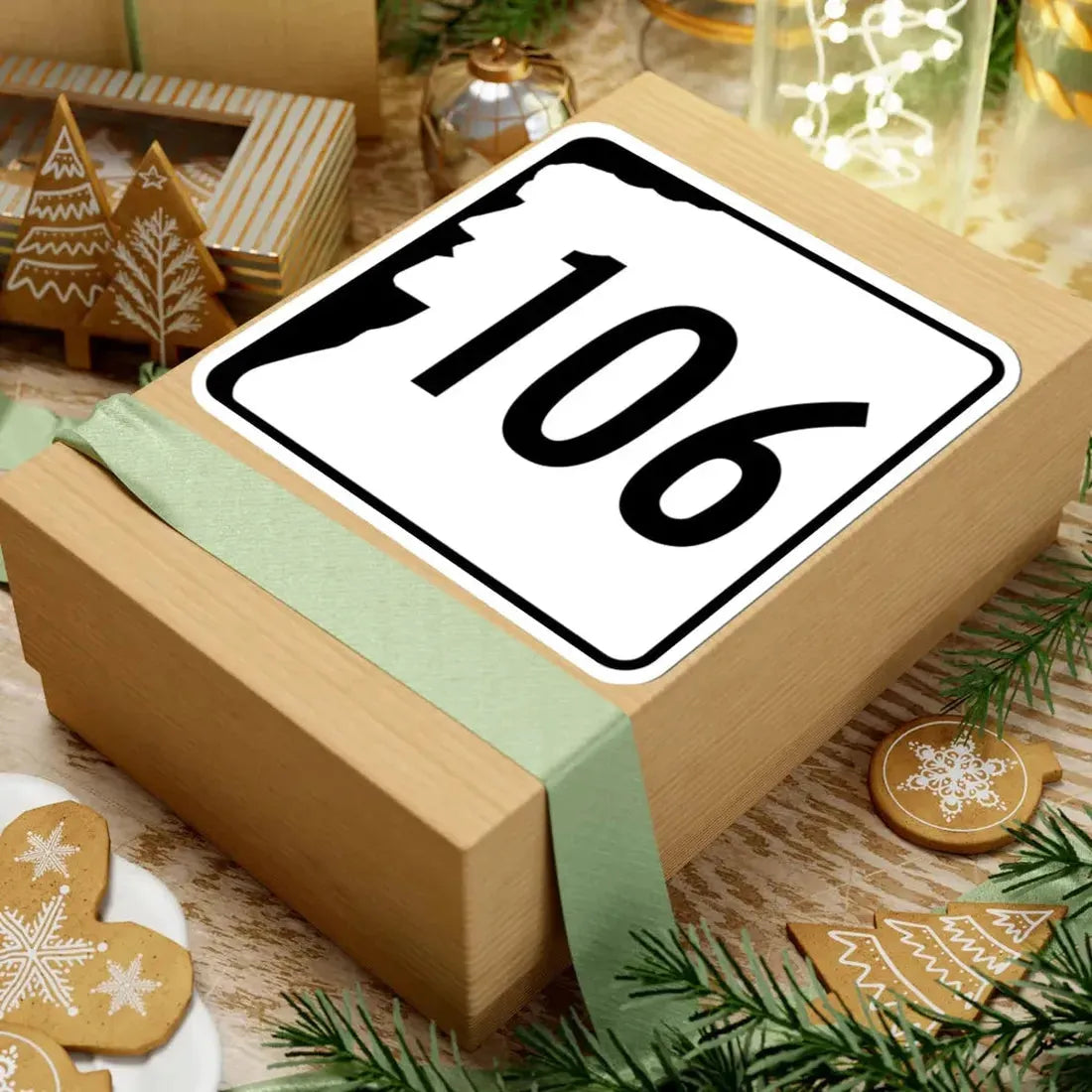 NH Route 106 (New Hampshire) (Road Sign) STICKER Vinyl Kiss-Cut Decal - The Sticker Space