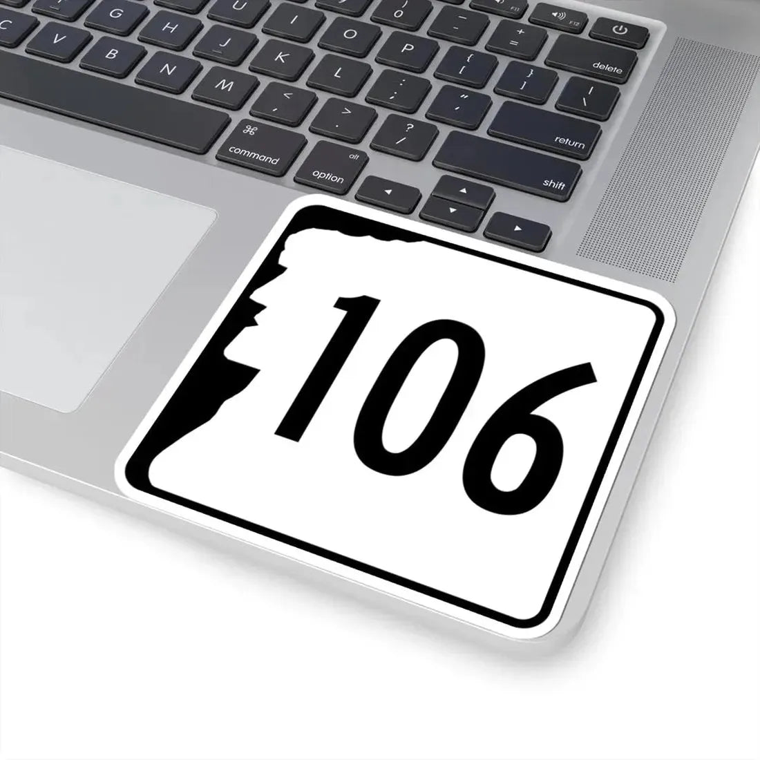 NH Route 106 (New Hampshire) (Road Sign) STICKER Vinyl Kiss-Cut Decal - The Sticker Space