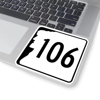 NH Route 106 (New Hampshire) (Road Sign) STICKER Vinyl Kiss-Cut Decal - The Sticker Space
