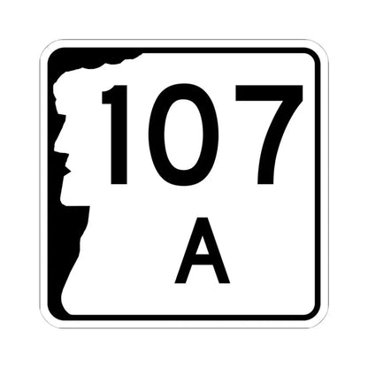 NH Route 107A (New Hampshire) (Road Sign) STICKER Vinyl Kiss-Cut Decal 6 Inch White - The Sticker Space