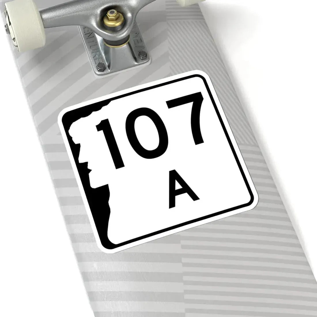 NH Route 107A (New Hampshire) (Road Sign) STICKER Vinyl Kiss-Cut Decal - The Sticker Space