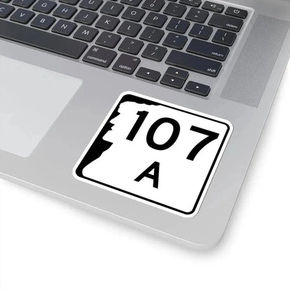 NH Route 107A (New Hampshire) (Road Sign) STICKER Vinyl Kiss-Cut Decal - The Sticker Space