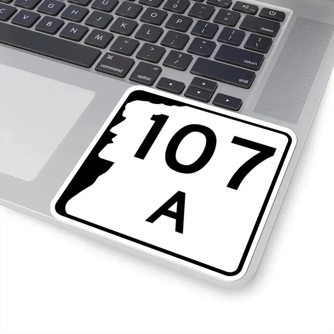 NH Route 107A (New Hampshire) (Road Sign) STICKER Vinyl Kiss-Cut Decal - The Sticker Space