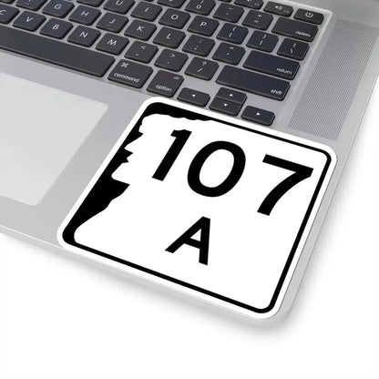 NH Route 107A (New Hampshire) (Road Sign) STICKER Vinyl Kiss-Cut Decal - The Sticker Space