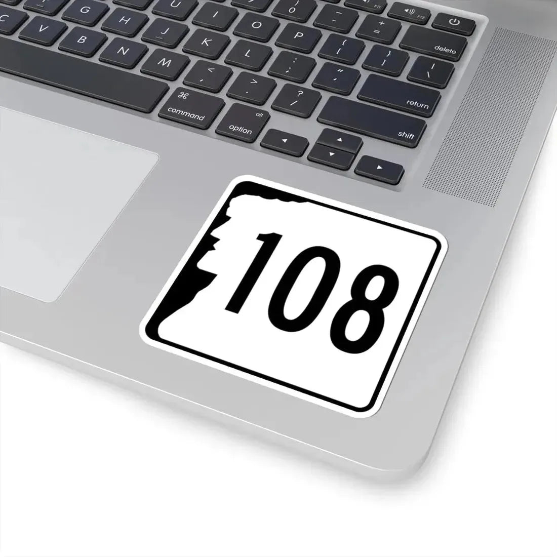 NH Route 108 (New Hampshire) (Road Sign) STICKER Vinyl Kiss-Cut Decal - The Sticker Space
