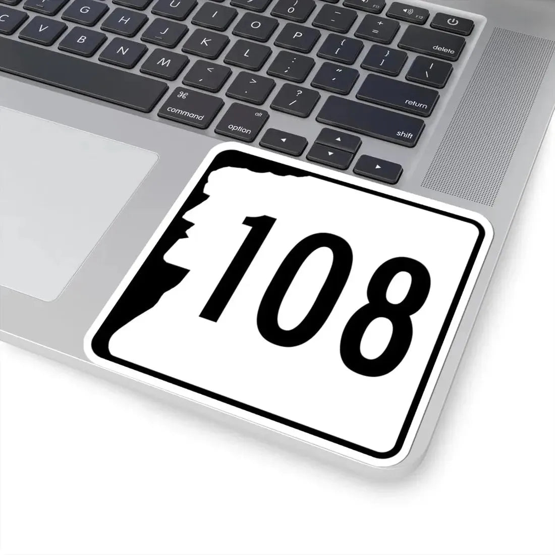 NH Route 108 (New Hampshire) (Road Sign) STICKER Vinyl Kiss-Cut Decal - The Sticker Space