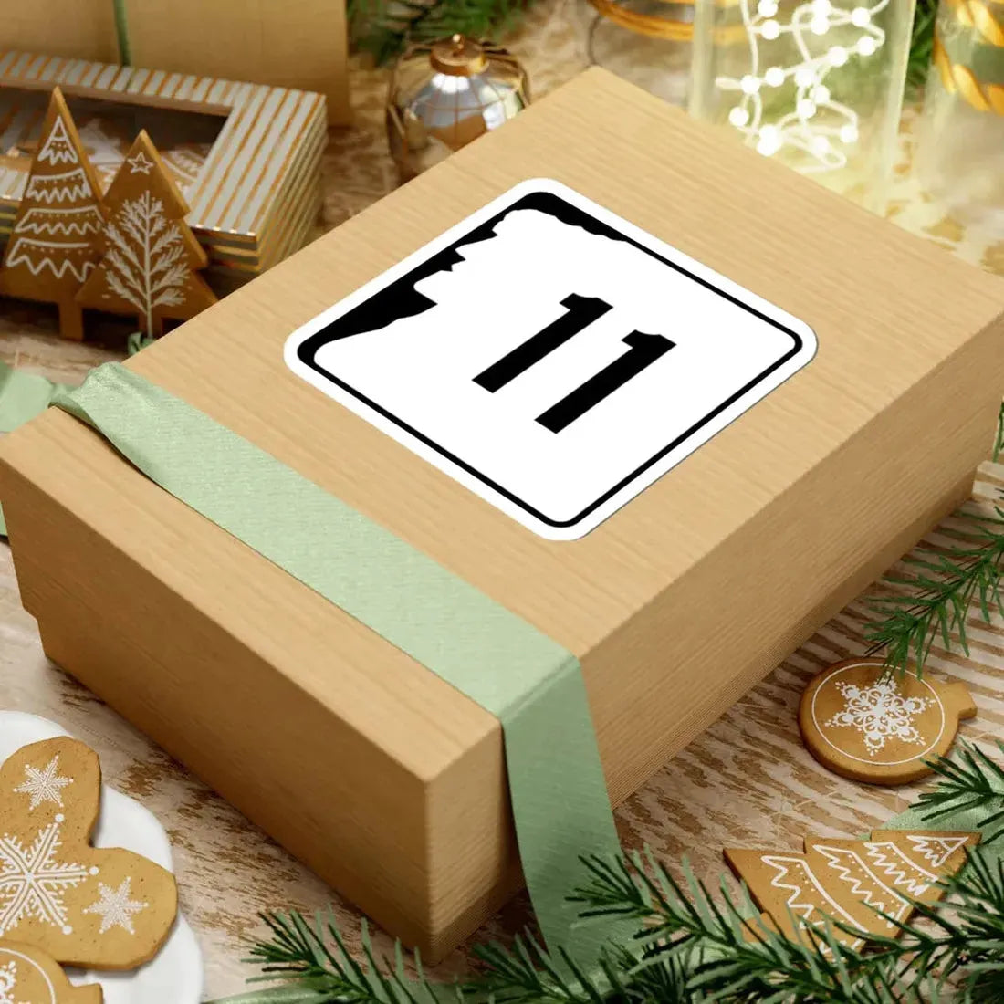 NH Route 11 (New Hampshire) (Road Sign) STICKER Vinyl Kiss-Cut Decal - The Sticker Space