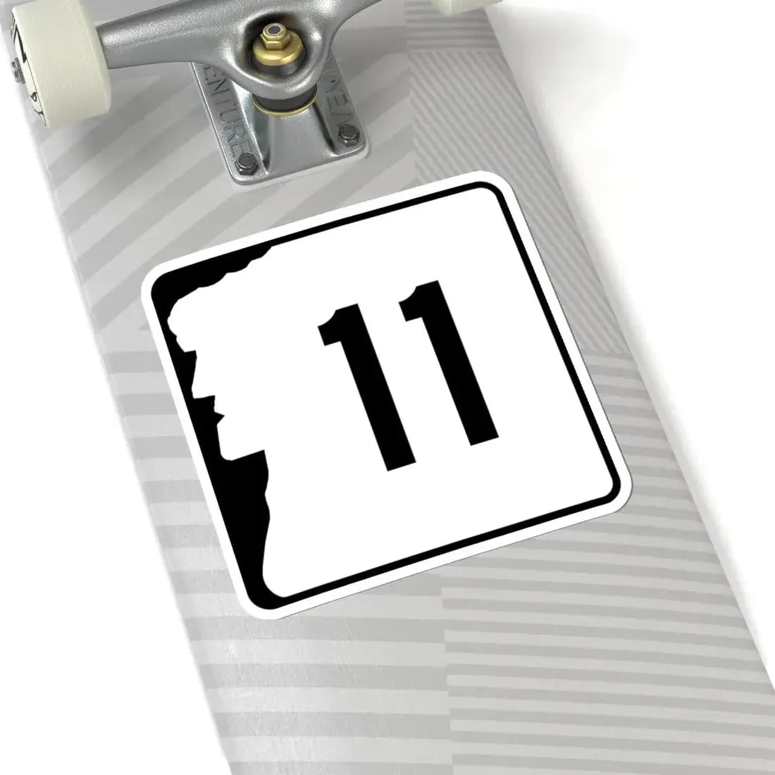 NH Route 11 (New Hampshire) (Road Sign) STICKER Vinyl Kiss-Cut Decal - The Sticker Space
