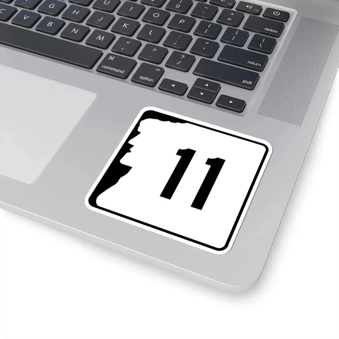 NH Route 11 (New Hampshire) (Road Sign) STICKER Vinyl Kiss-Cut Decal - The Sticker Space