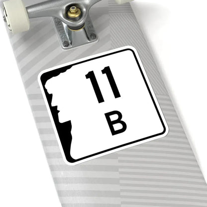 NH Route 11B (New Hampshire) (Road Sign) STICKER Vinyl Kiss-Cut Decal - The Sticker Space