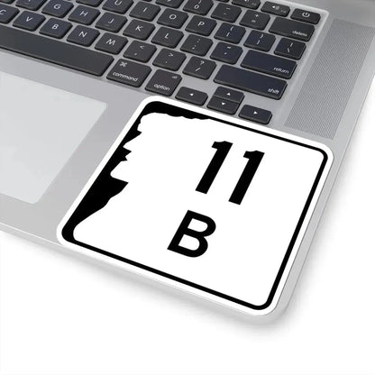 NH Route 11B (New Hampshire) (Road Sign) STICKER Vinyl Kiss-Cut Decal - The Sticker Space