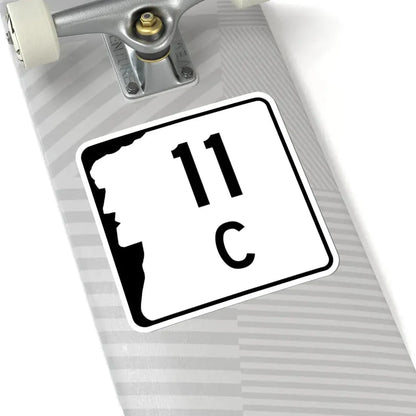 NH Route 11C (New Hampshire) (Road Sign) STICKER Vinyl Kiss-Cut Decal - The Sticker Space