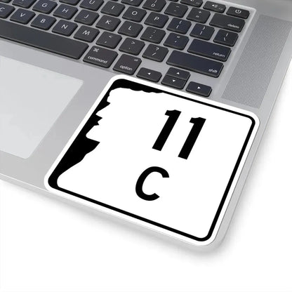 NH Route 11C (New Hampshire) (Road Sign) STICKER Vinyl Kiss-Cut Decal - The Sticker Space