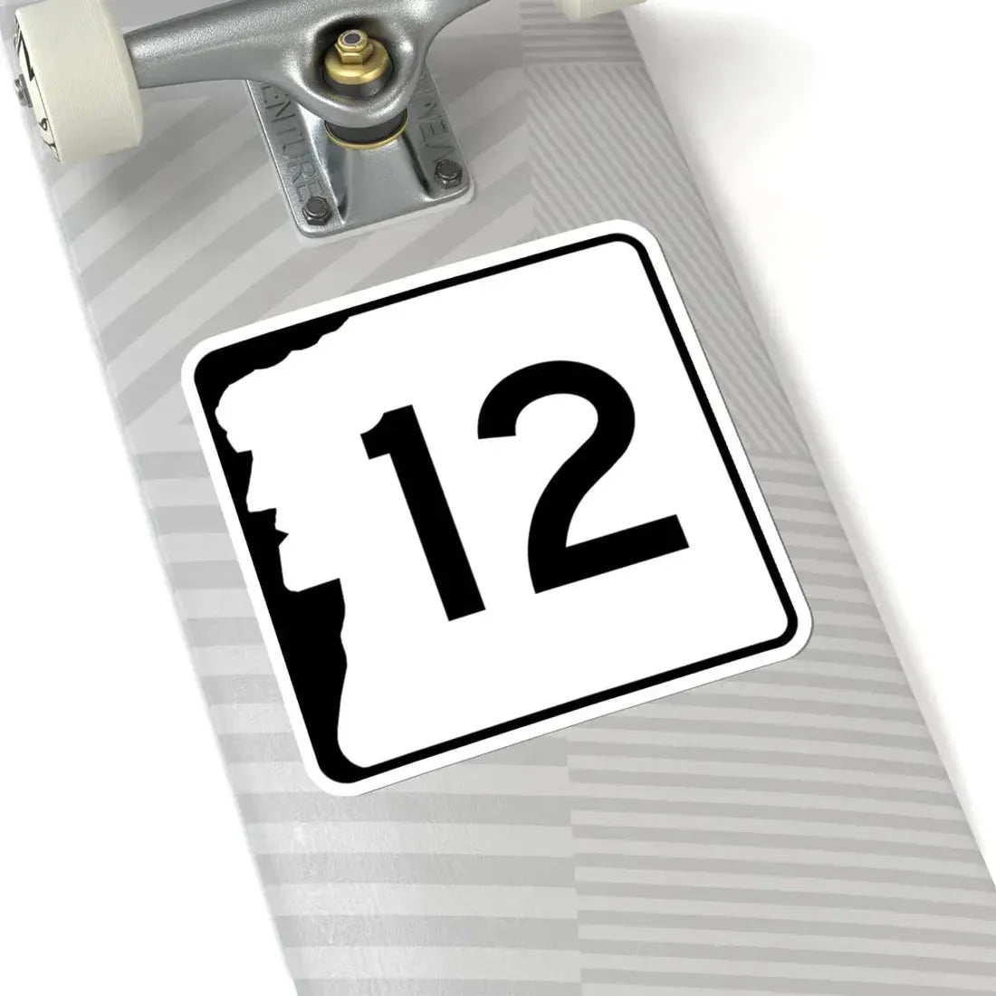 NH Route 12 (New Hampshire) (Road Sign) STICKER Vinyl Kiss-Cut Decal - The Sticker Space