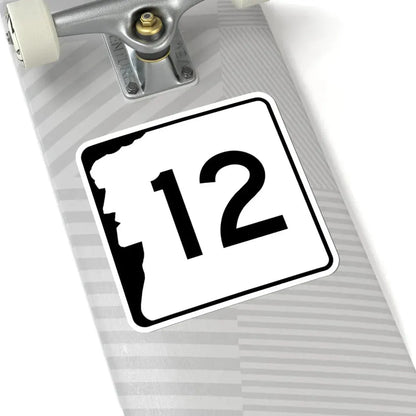 NH Route 12 (New Hampshire) (Road Sign) STICKER Vinyl Kiss-Cut Decal - The Sticker Space
