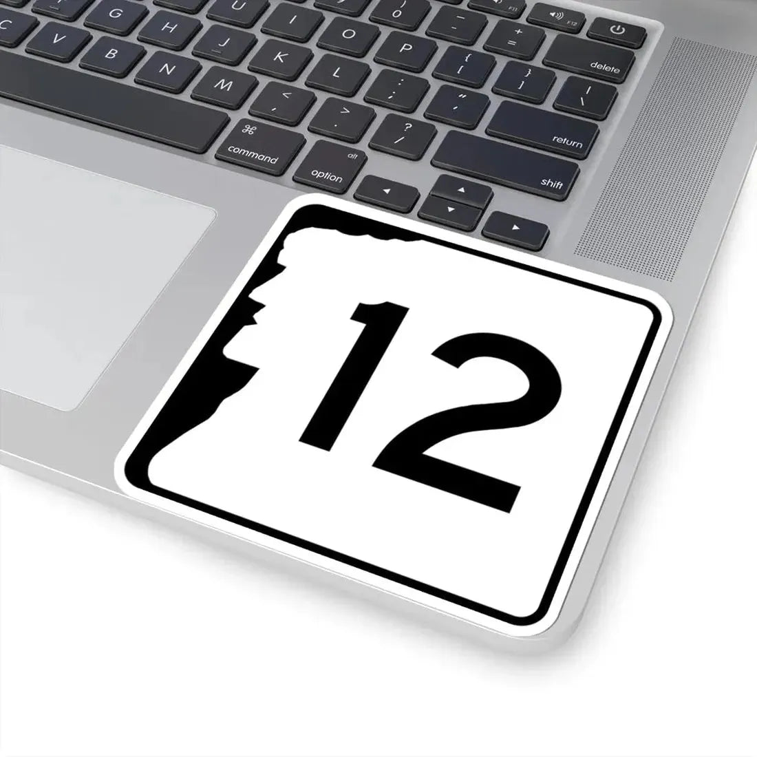 NH Route 12 (New Hampshire) (Road Sign) STICKER Vinyl Kiss-Cut Decal - The Sticker Space