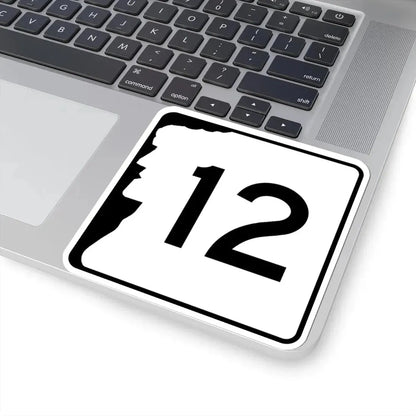 NH Route 12 (New Hampshire) (Road Sign) STICKER Vinyl Kiss-Cut Decal - The Sticker Space