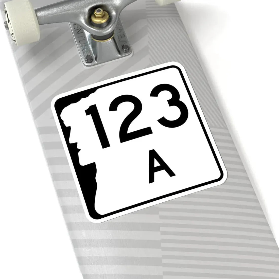 NH Route 123A (New Hampshire) (Road Sign) STICKER Vinyl Kiss-Cut Decal - The Sticker Space