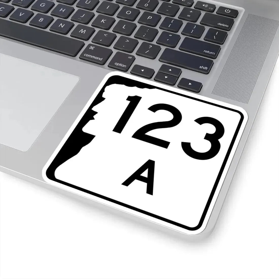 NH Route 123A (New Hampshire) (Road Sign) STICKER Vinyl Kiss-Cut Decal - The Sticker Space
