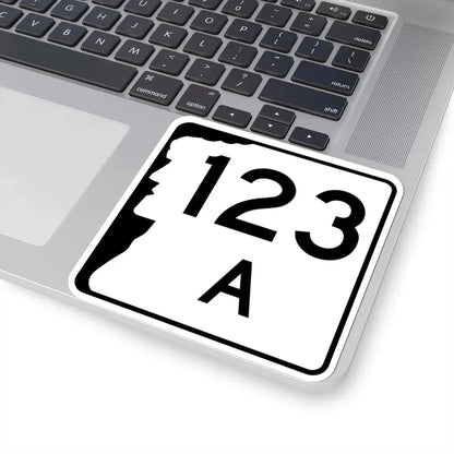 NH Route 123A (New Hampshire) (Road Sign) STICKER Vinyl Kiss-Cut Decal - The Sticker Space