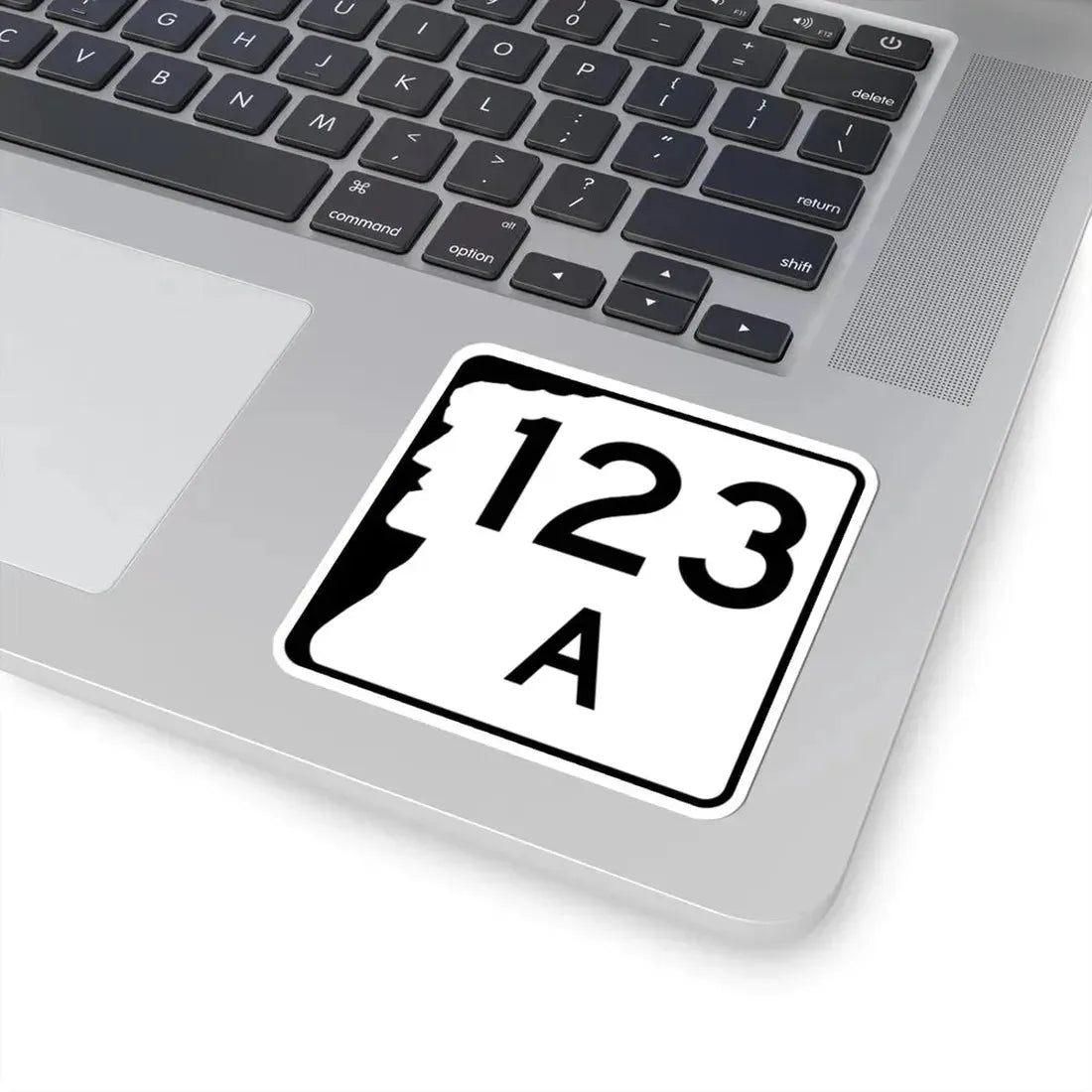 NH Route 123A (New Hampshire) (Road Sign) STICKER Vinyl Kiss-Cut Decal - The Sticker Space