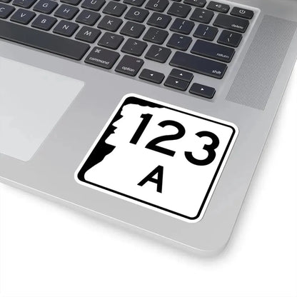 NH Route 123A (New Hampshire) (Road Sign) STICKER Vinyl Kiss-Cut Decal - The Sticker Space
