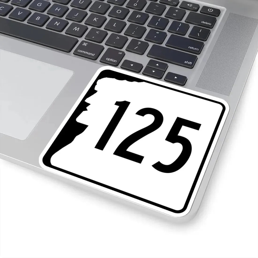 NH Route 125 (New Hampshire) (Road Sign) STICKER Vinyl Kiss-Cut Decal - The Sticker Space