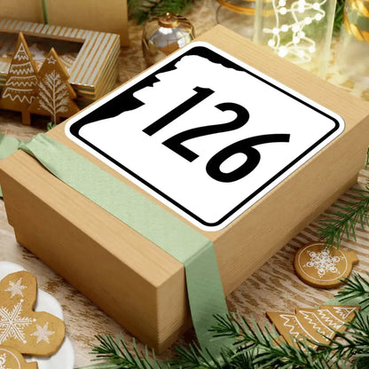 NH Route 126 (New Hampshire) (Road Sign) STICKER Vinyl Kiss-Cut Decal - The Sticker Space